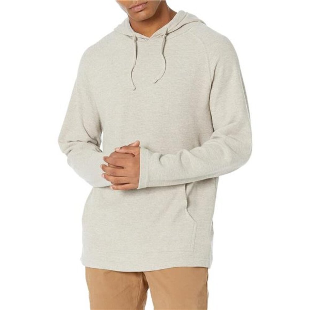 Essentials Men's Pullover Hoodie, Long-Sleeve Slub Thermal